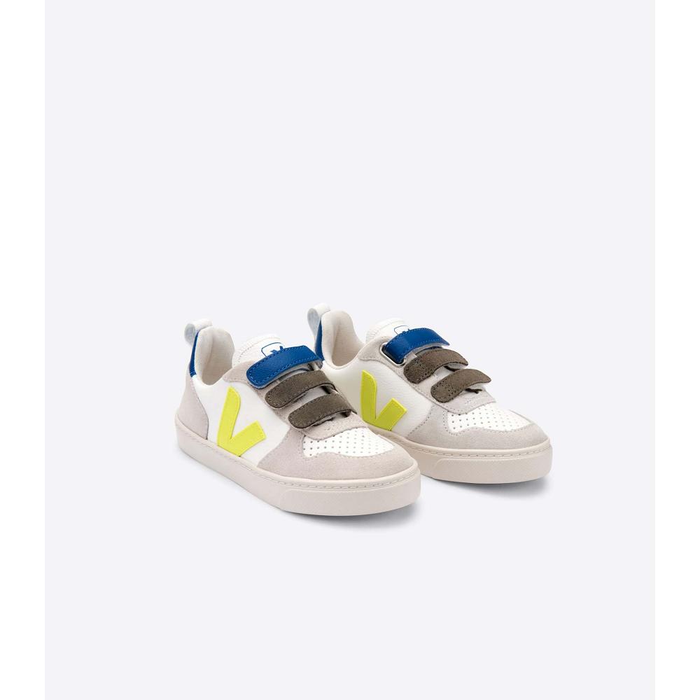 Veja V-10 X BONTON Sneakers Kinderen White/Blue | BE 843WNB